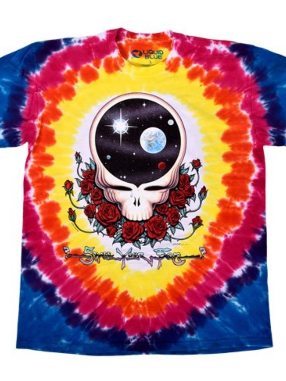 Liquid Blue Space your face- Grateful Dead Tie-Dye